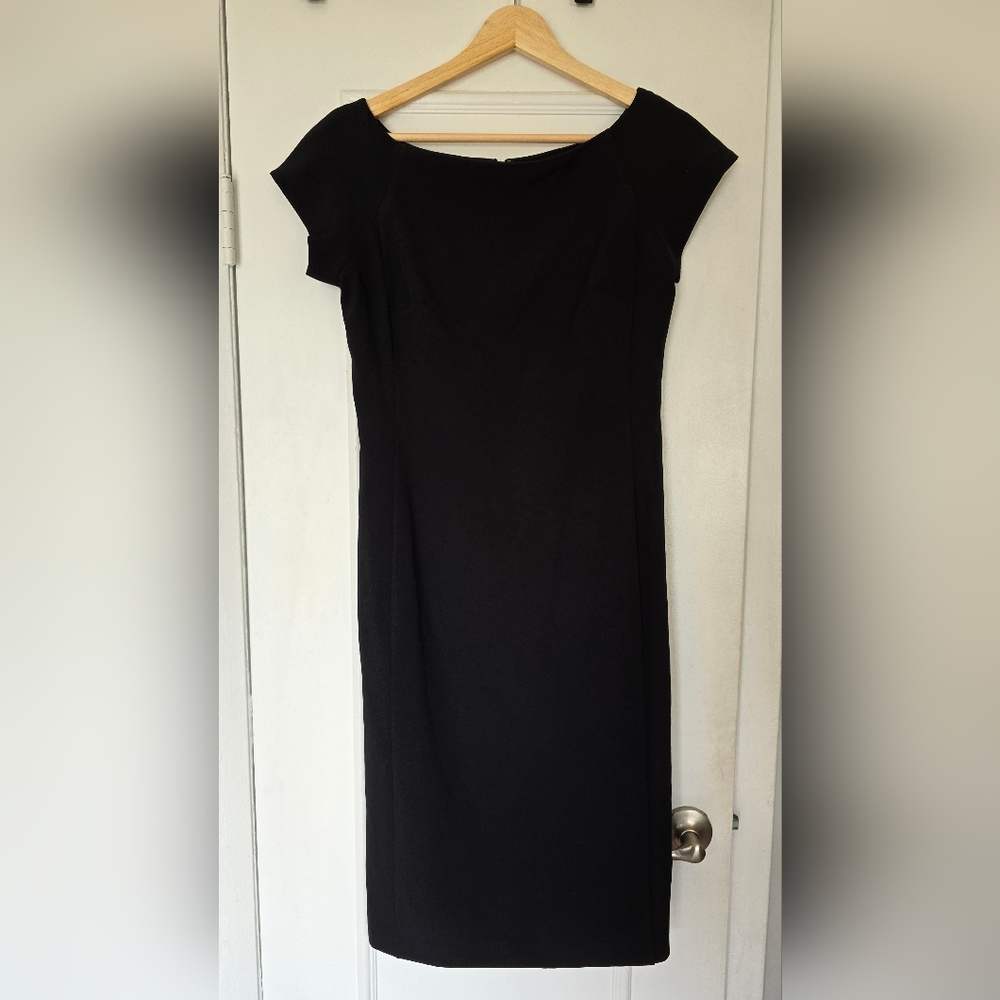 Maggy London Black Sheath Dress Size 4 | Classic Workwear Career Office Capsule